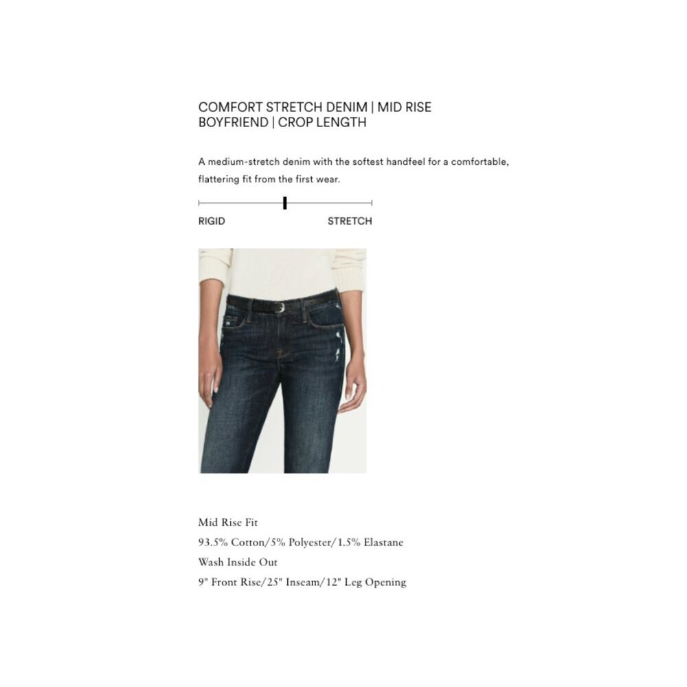 Frame Le Garcon Crop in Covant size 23 - Picture 7 of 7